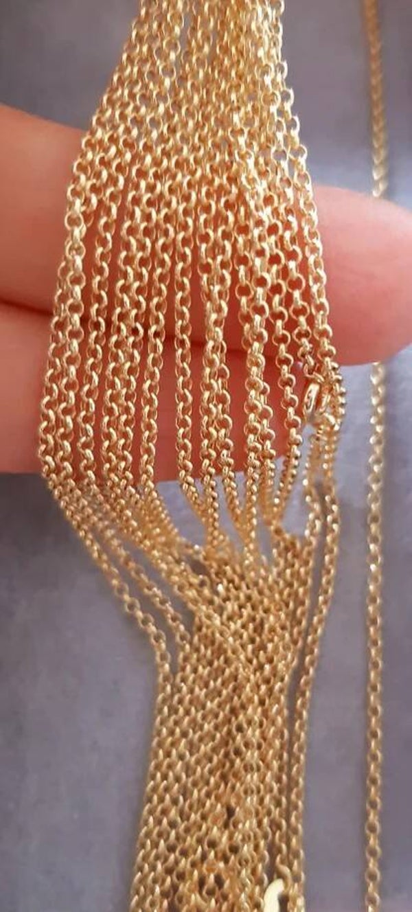 Kette 585er Gelbgold - 45cm ca. 1,37g