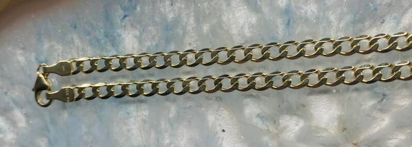 Panzerkette weit facettiert 3,90 mm - Gelbgold