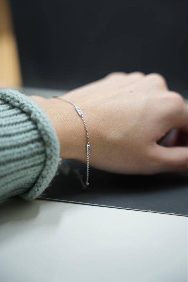 Armband Weißgold, Brillanten Top Wesselton