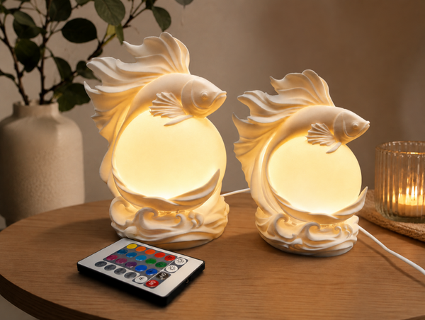RGB Vislamp – 3D-geprinte Sfeerlamp met 16 Kleuren