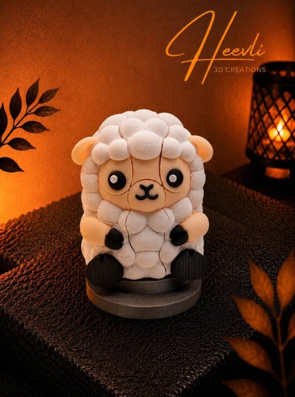 Heevli Schaap Puzzel – 3D Geprint | Creatief, Educatief & Uniek