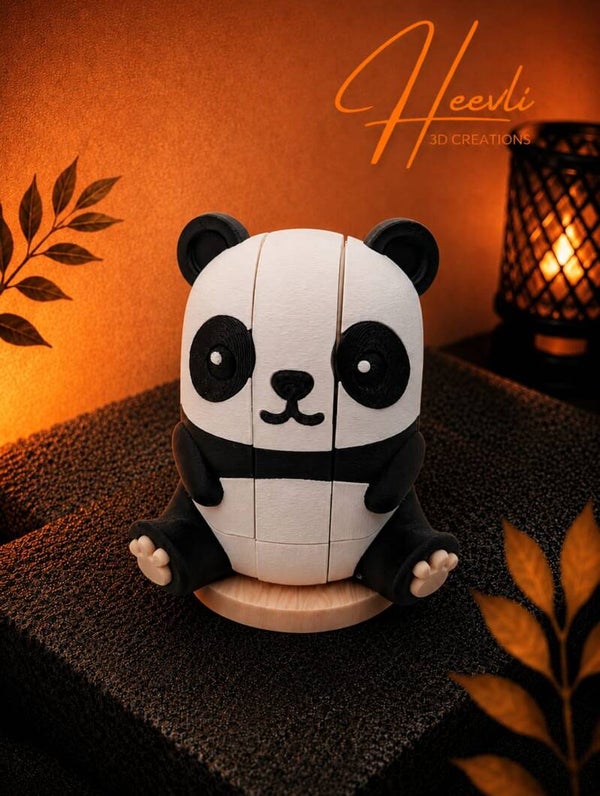 Heevli Panda Puzzel – 3D Geprint | Creatief, Educatief & Uniek