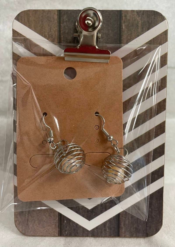 Sphere Pearl Earrings - Cream