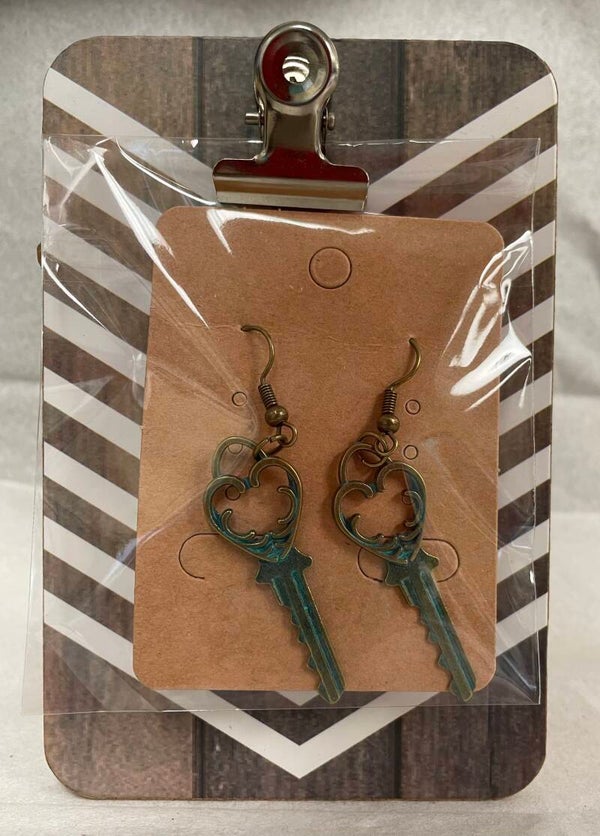 Love Key Earrings