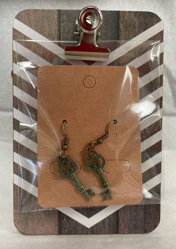 Antique Key Earrings