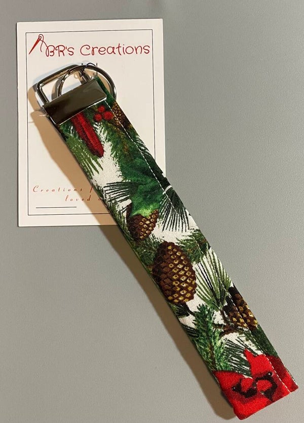 Christmas Cardinal Key Fob