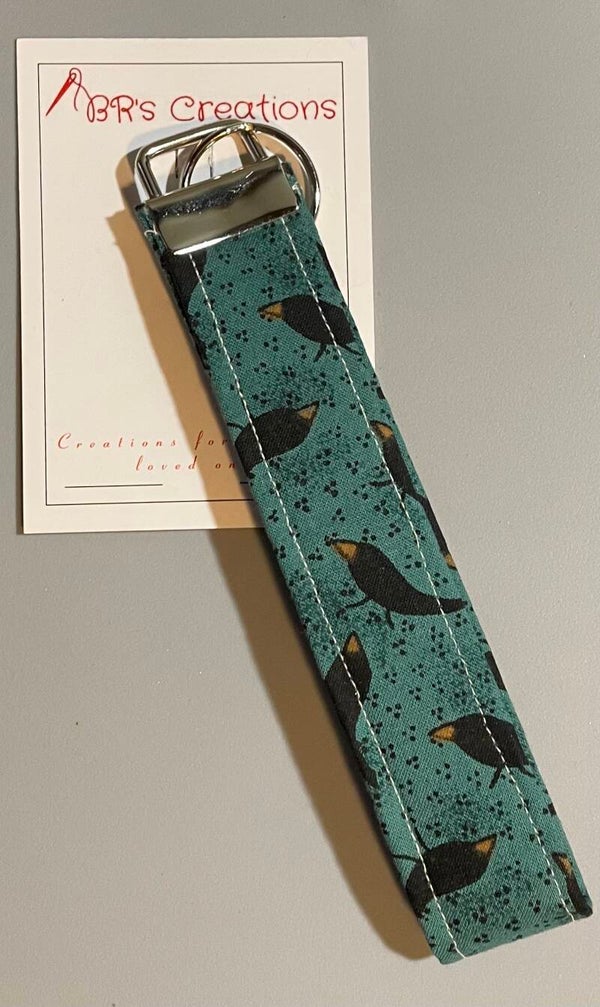 Black Crow Key Fob