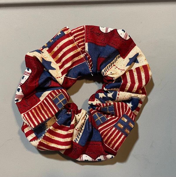 Country American Hair Scrunchie