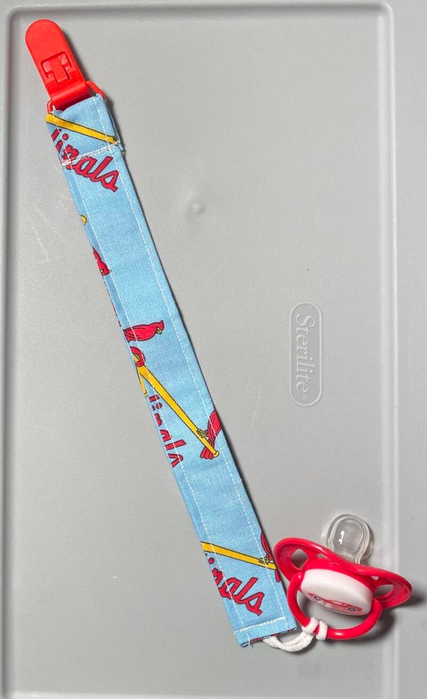 Cardinals Pacifier Clip