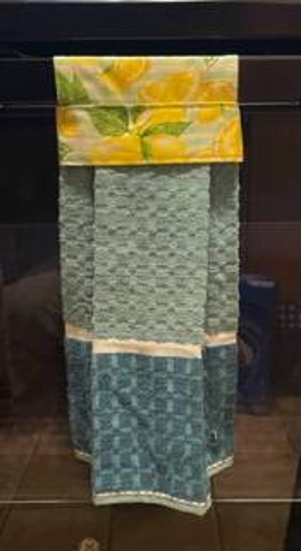 Lemon Blue/White Towel