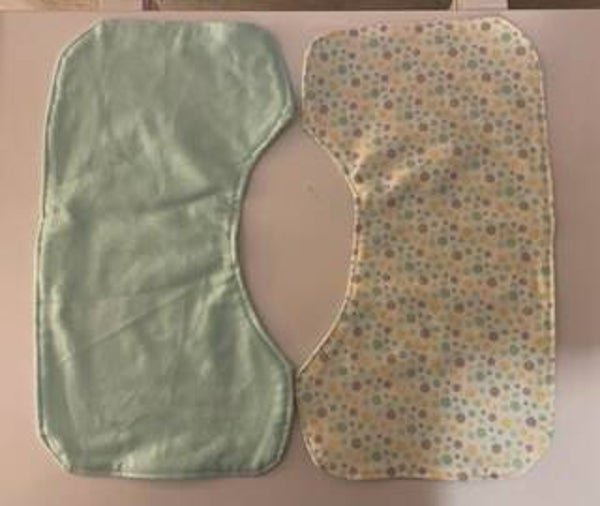 Poka Dot Baby Burp Rags