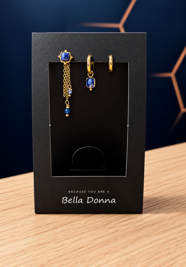 Lapis Lazuli Hoop Earrings