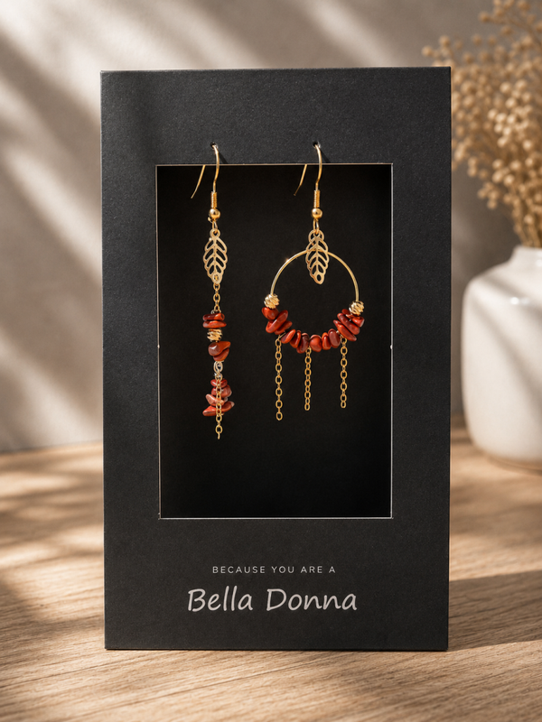 Emberleaf Agate Earrings