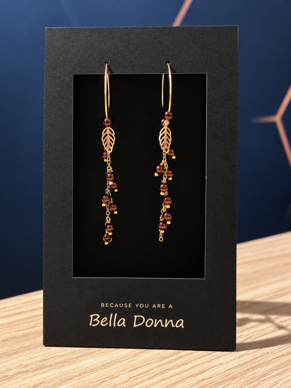 AUTUMN EMBER PEARL HOOPS