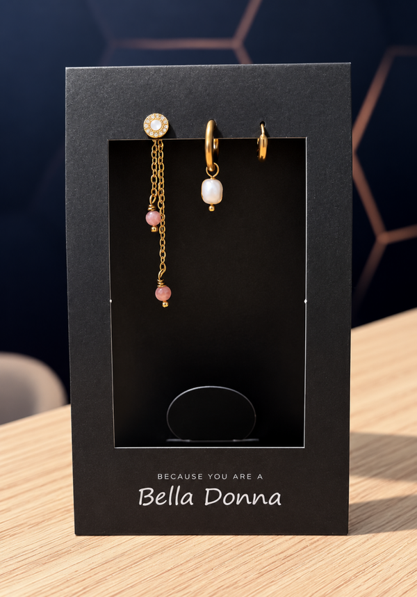 Rosé Cascade Agate Earrings