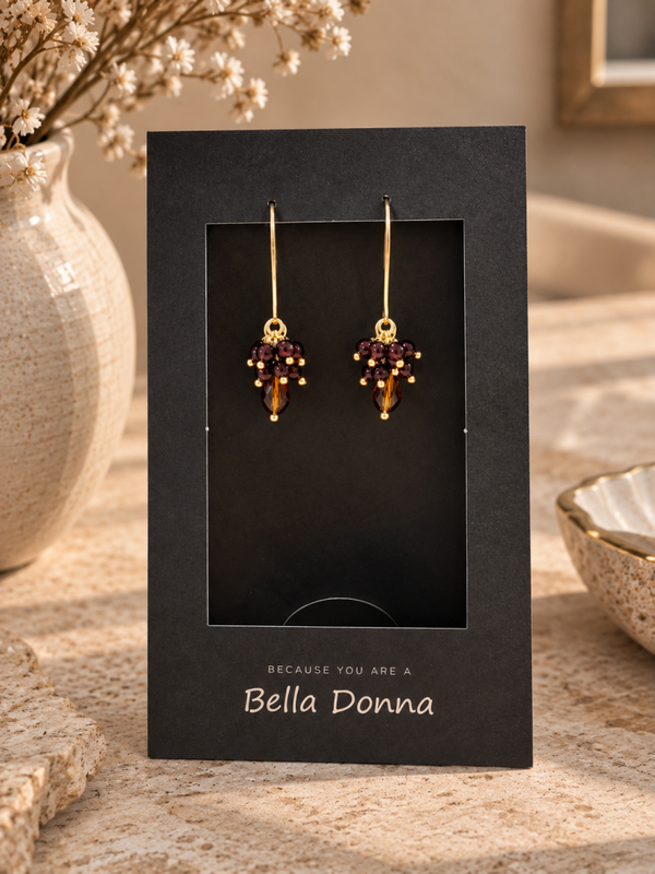 Golden Aubergine Earrings
