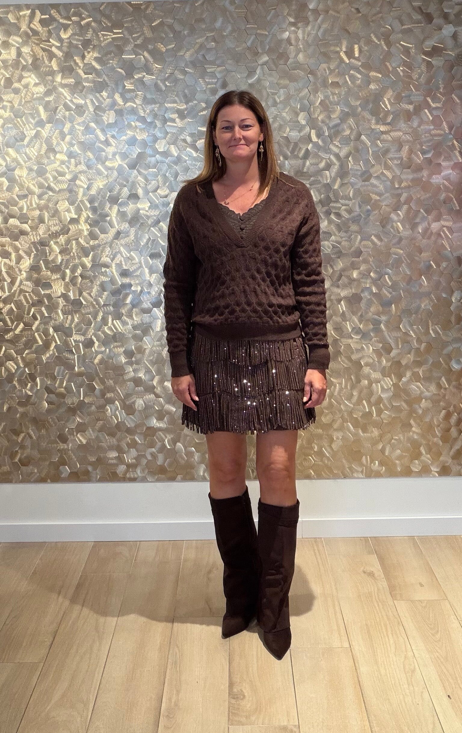 The Cocoa Lace Knit
