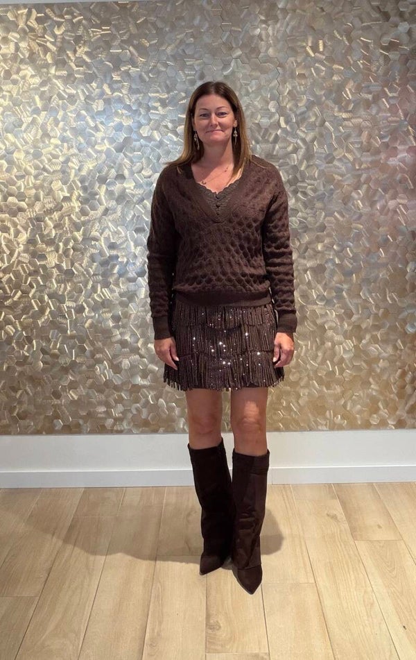 The Cocoa Lace Knit