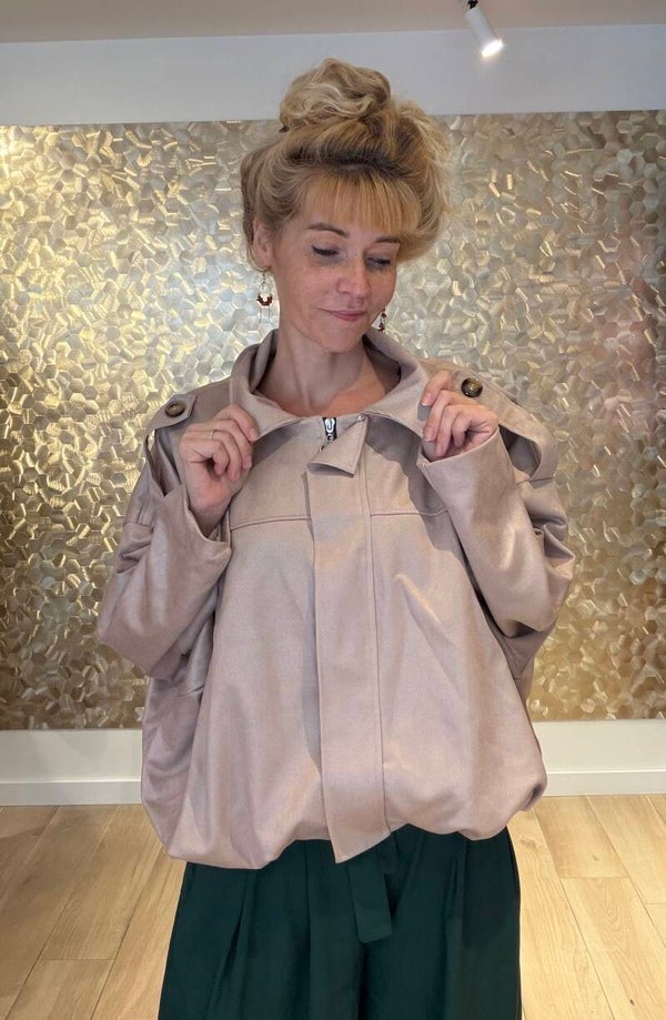 Elara Taupe Jacket