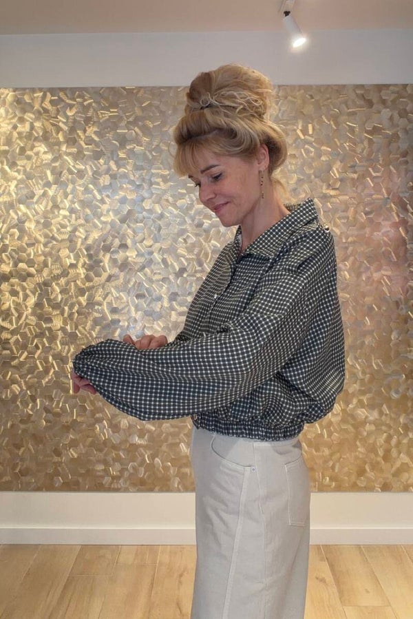 Emerald Green Gingham Jacket