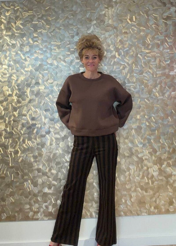 The Espresso Stripe Jeans