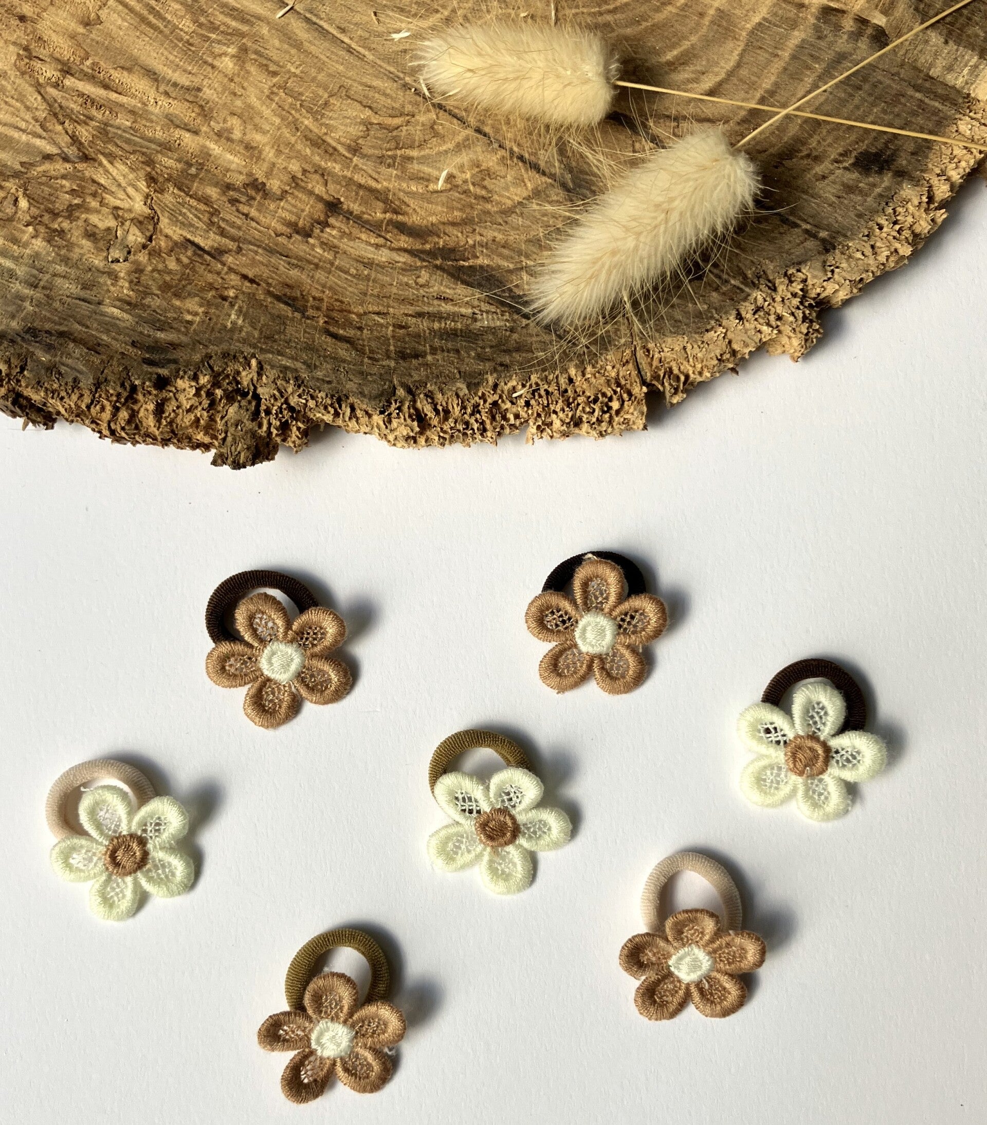 Haarelastiekjes bloem Emma