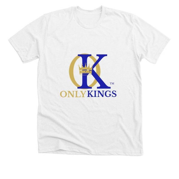 On[y Kings White short sleeve Golden Crown T Shirts