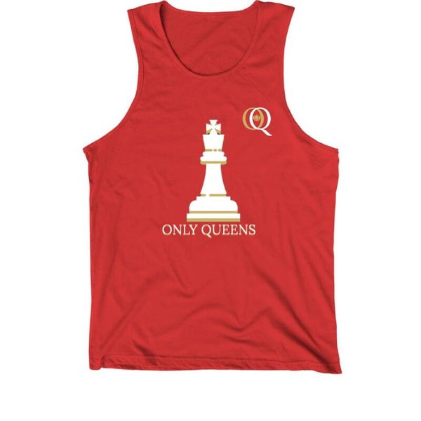 Only Queens Chess Piece Chest Logo Shirts Tank Tops
