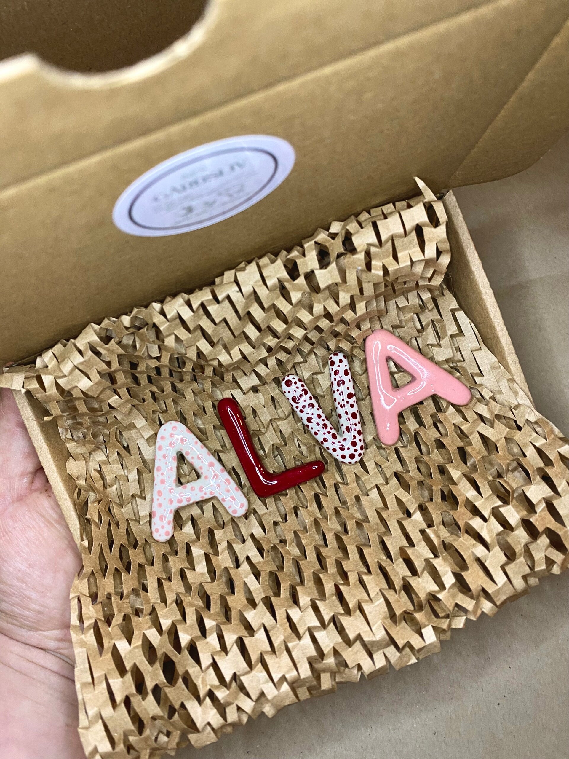 Bokstäver i lera - Namn/ord