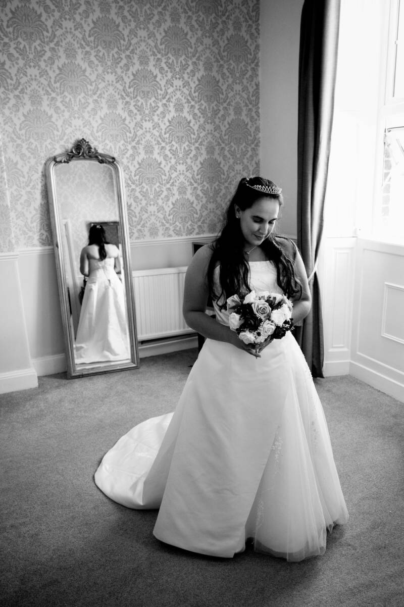 a quite bridal moment 