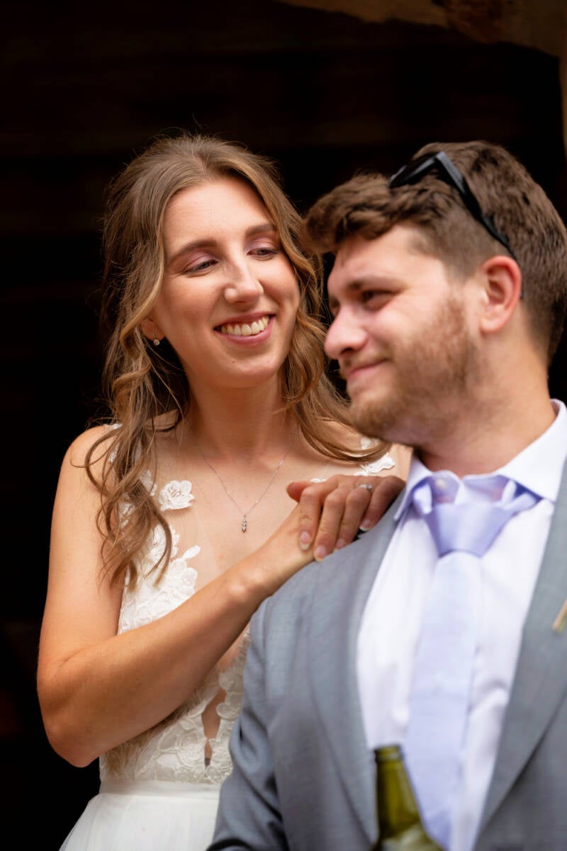 a look of love during a candid moment