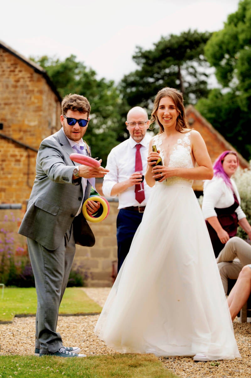 garden games at a wedding 