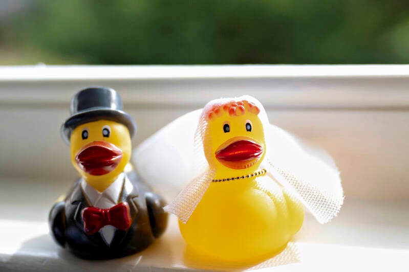 wedding rubber ducks