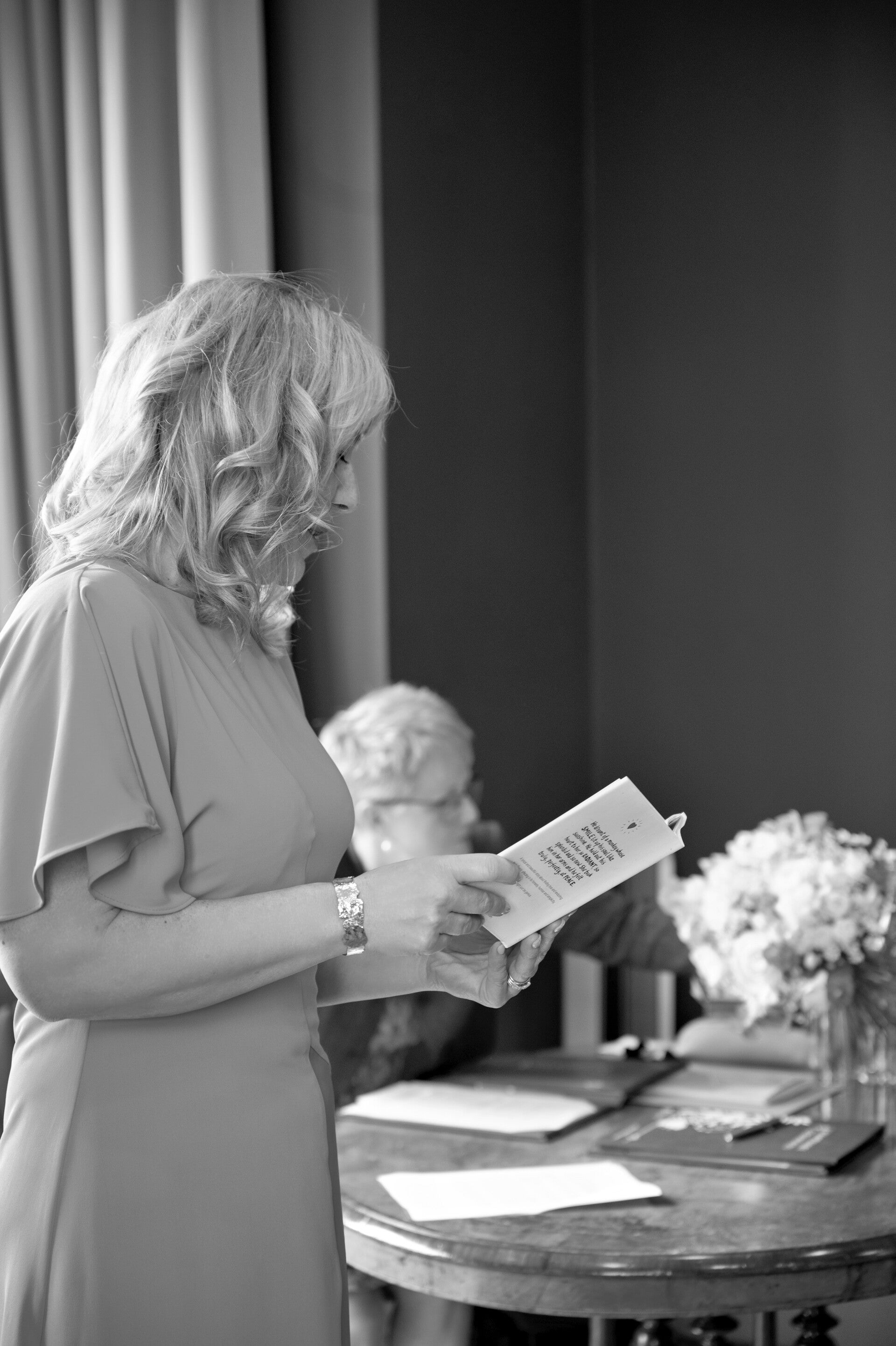 reading during the vows
