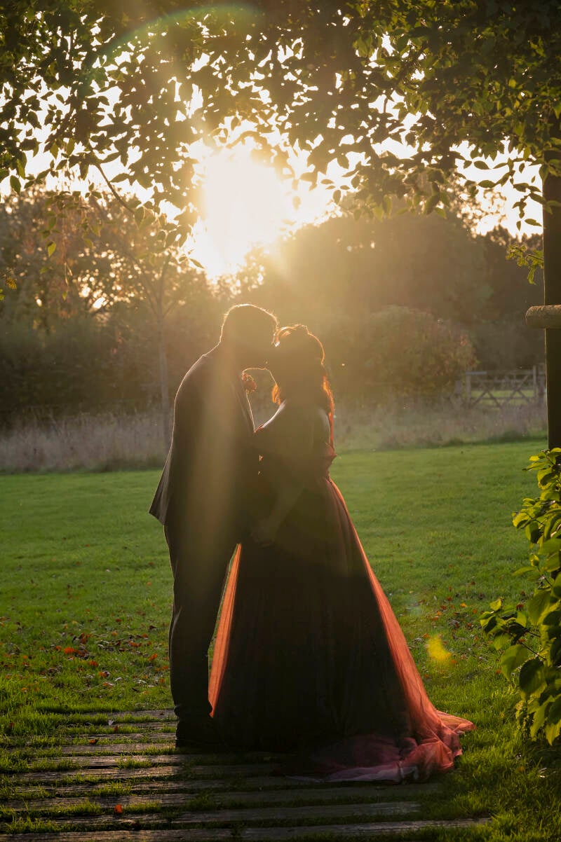 sunset sunburst photo