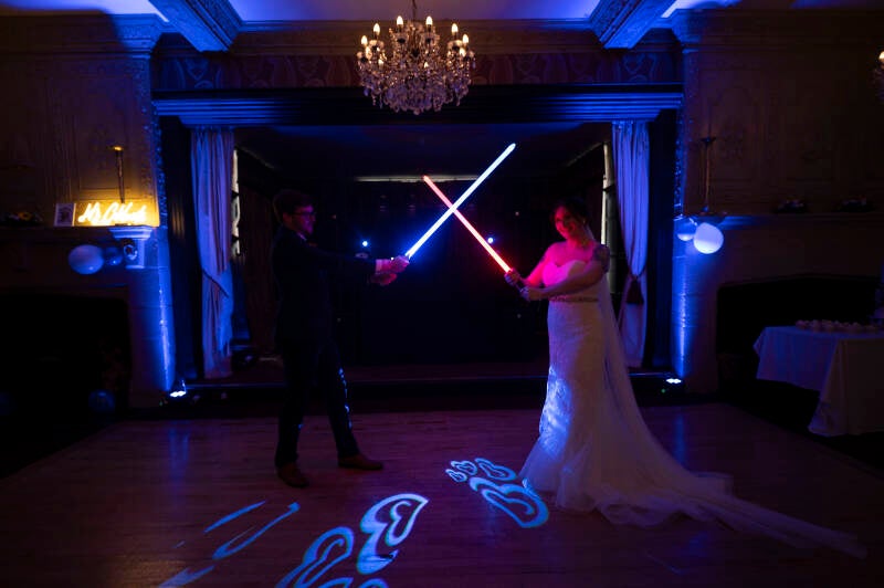 star wars wedding photo