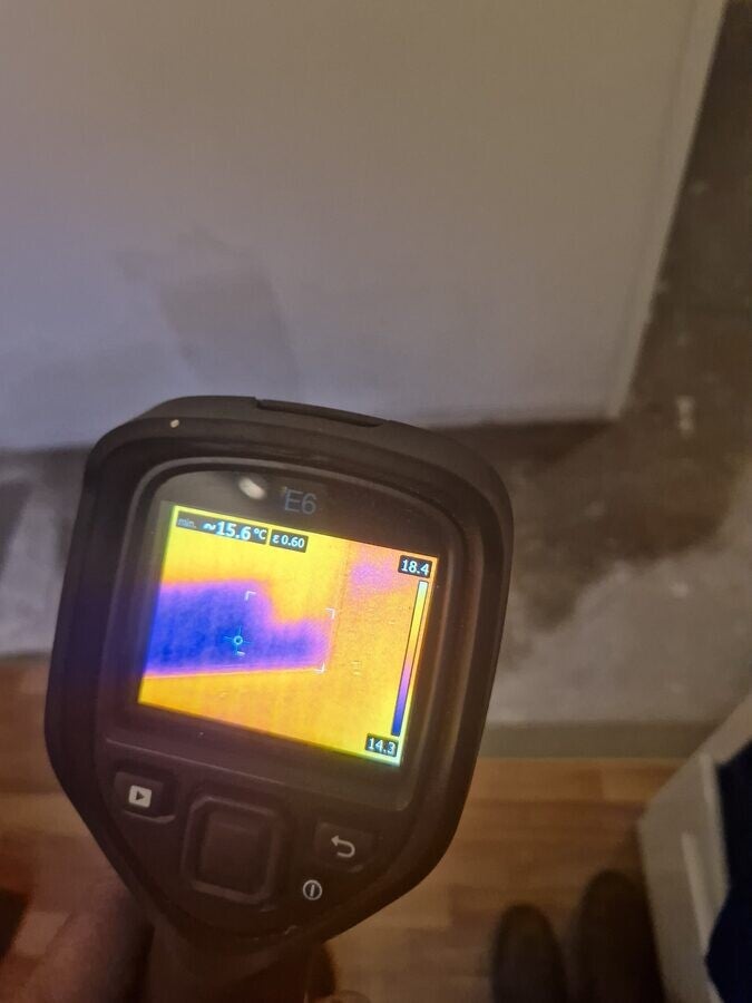 Warmtebeeldcamera lekdetectie badkamervloer - Amsterdam