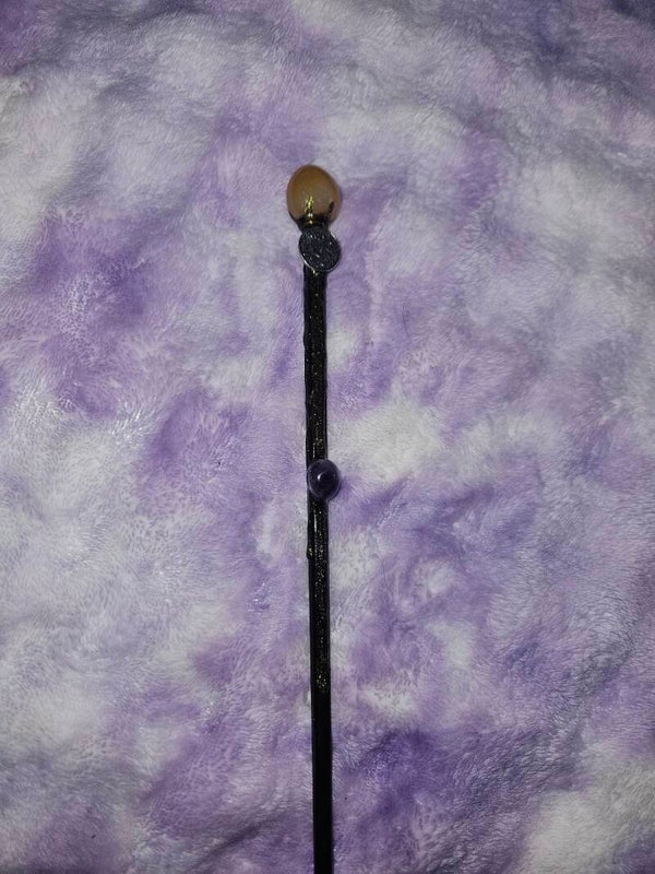 Baguette minérale astrologique vierge aventurine jaune