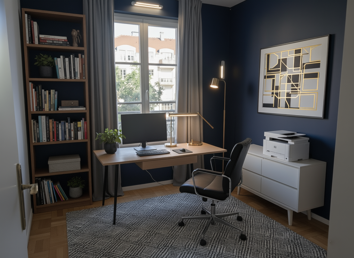 Bureau après mise en scène virtuelle