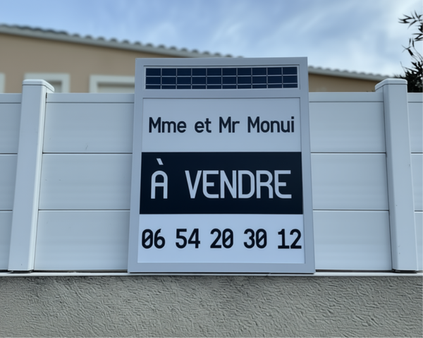 Panneau "À Vendre" Lumineux - Signalez votre vente 24h/24