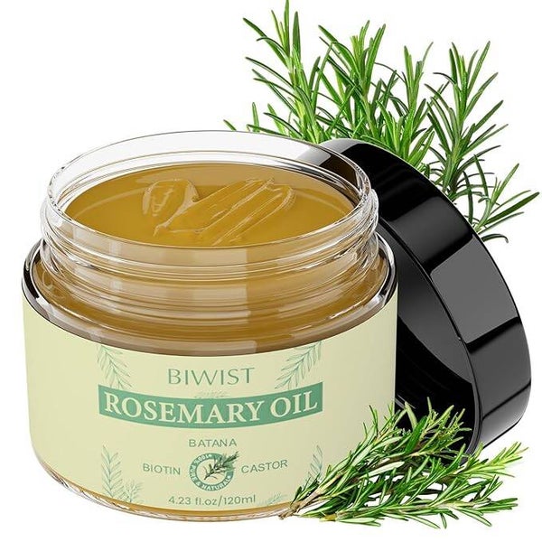 Rosemary Oil for Hair Growth,Organic Rosemary Hair Oil for Thin Hair Eyebrows Beard,100% Natural