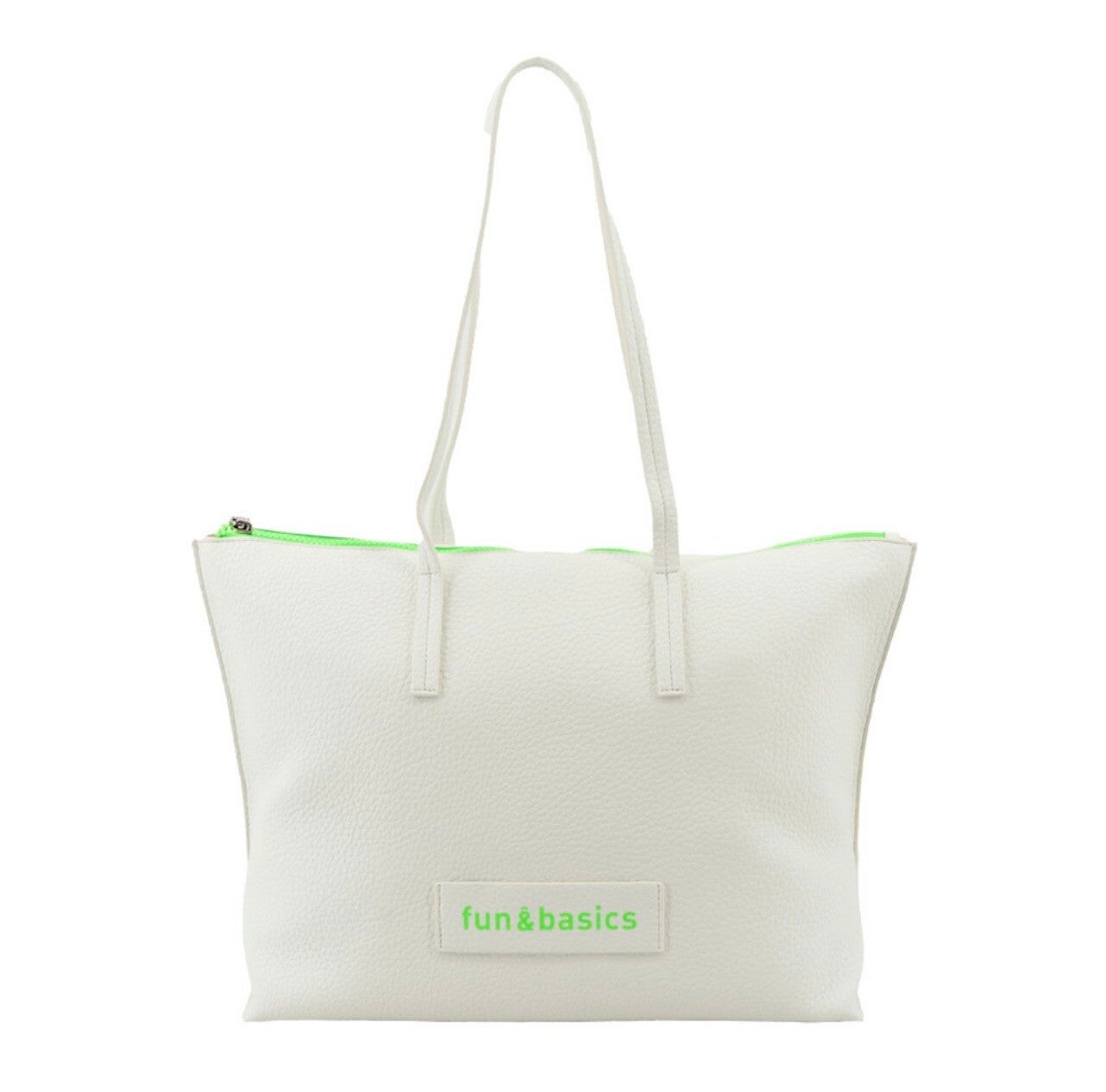 FUN&BASICS BOLSO DE HOMBRO BLANCO CON NEON
