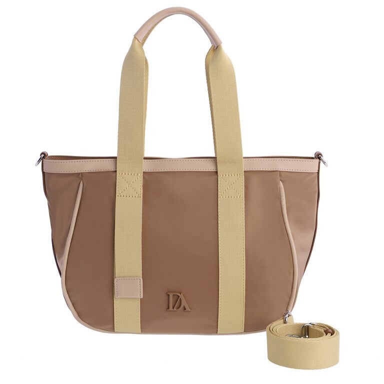 DON ALGODON BOLSO SHOPPER DE HOMBRO CAMEL