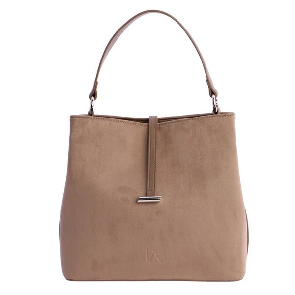 DON ALGODON BOLSO DE HOMBRO TAUPE ANTELINA