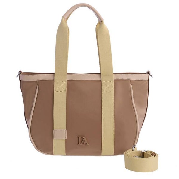 DON ALGODON BOLSO SHOPPER DE HOMBRO CAMEL