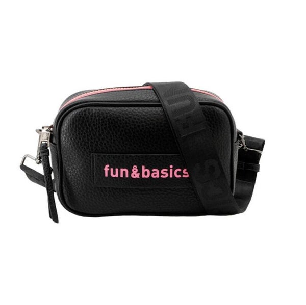FUN&BASICS BANDOLERA NEGRA CON DETALLES NEON
