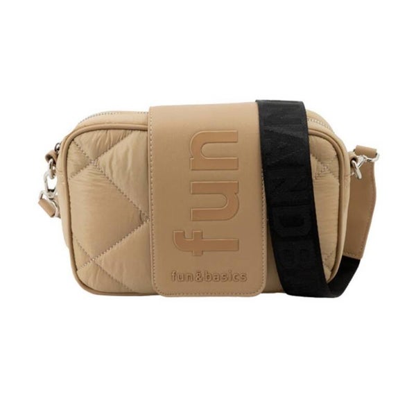 FUN&BASICS BANDOLERA BEIGE EN LONA