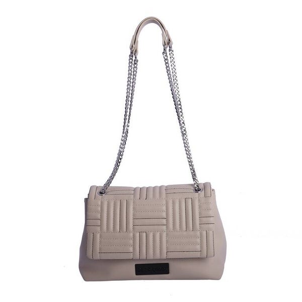 DON ALGODON BOLSO TIPO CHANEL EN BEIGE