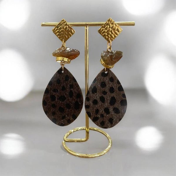 PÈPÖRI PENDIENTES LEOPARDO