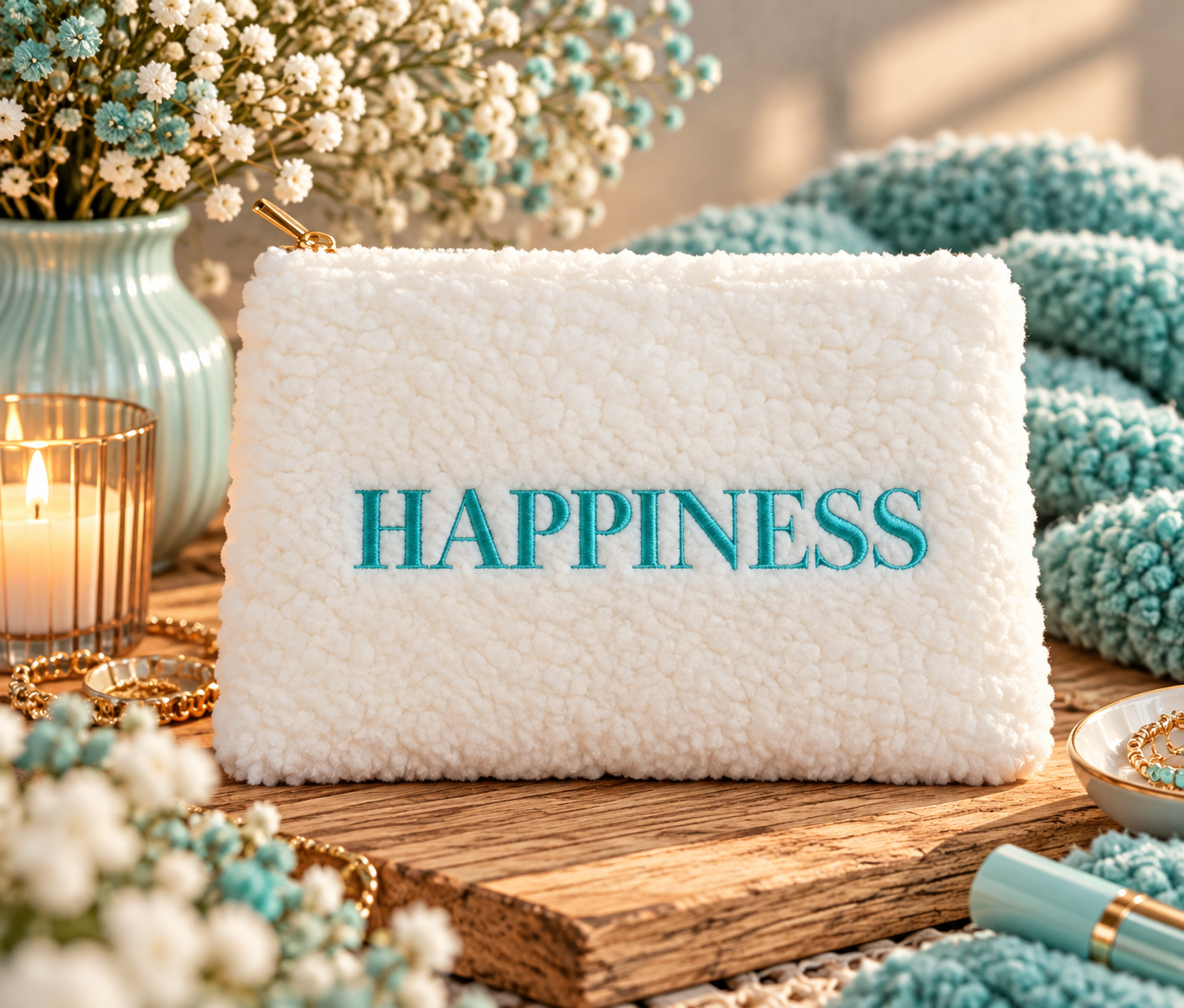 Etui Teddy -  'Happiness'